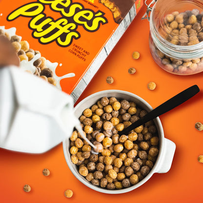 REESE'S_PUFFS_Chocolatey_Peanut_Butter_Cereal,_Kids_Breakfast_Cereal,_Mega_Size,_29_oz