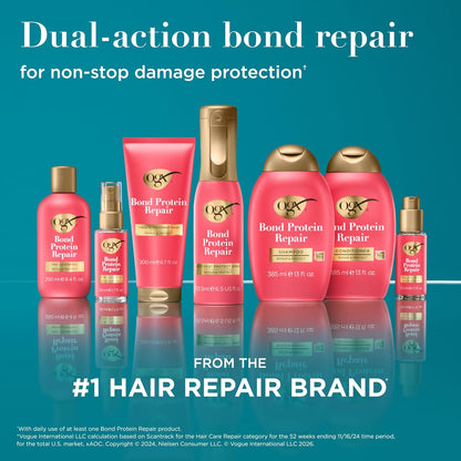 OGX_Repair_&_Protect_Bond_Protein_Repair_Shampoo,_Lightweight_Hair_Wash_Cleanses_&_Targets_Damaged_Hair_for_Effective_Bond_Repair,_Formulated_without_Parabens,_13_fl._oz