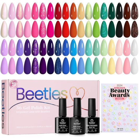 beetles_Spring_Gel_Nail_Polish_Set_-_36_Colors_Verse_of_Flower_Gel_Nail_Kit_Pink_White_Black_Red_Purple_Blue_Yellow_Gel_Colors_&_3Pcs_Base_Top_Coat_Soak_off_UV_Home_Salon_Easter_Gift_for_Women