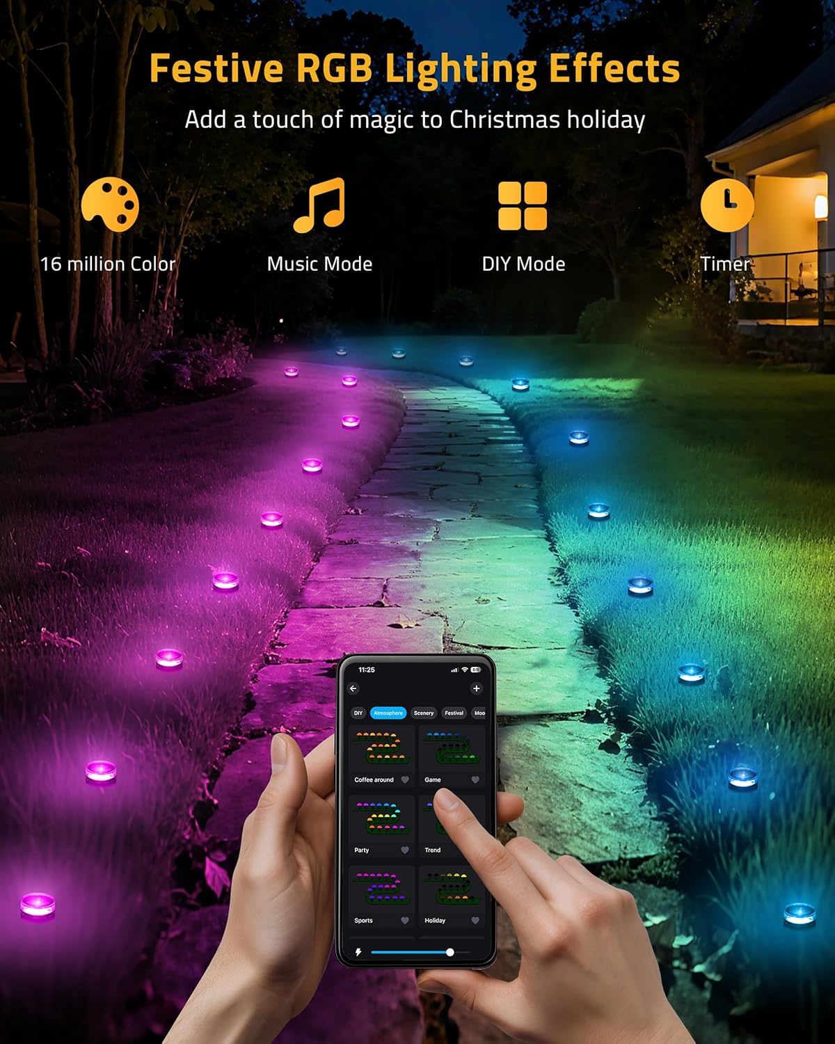 Christmas_Pathway_Lights,_50FT_with_15_RGBIC_LED_Light_with_App_Control,_Waterproof_Outdoor_Ground_Lights_for_Outside_Roofline_Decor,_Pathway_Decor,_Walkway,Party,_Holiday_Xmas_Decoration