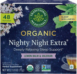 Traditional Medicinals Organic Nighty Night Extra Tea With Valerian Root for Relaxation, 16 Tea Bags (Pack of 1)