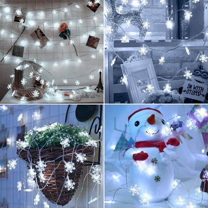 BrizLabs_White_Snowflake_Christmas_String_Lights,_16.08ft_40_LED_Christmas_Lights_with_Remote,_Snowflake_String_Light_Battery_Operated,_8_Modes_Xmas_Tree_Light_Waterproof_for_Outdoor_Indoor_Decoration