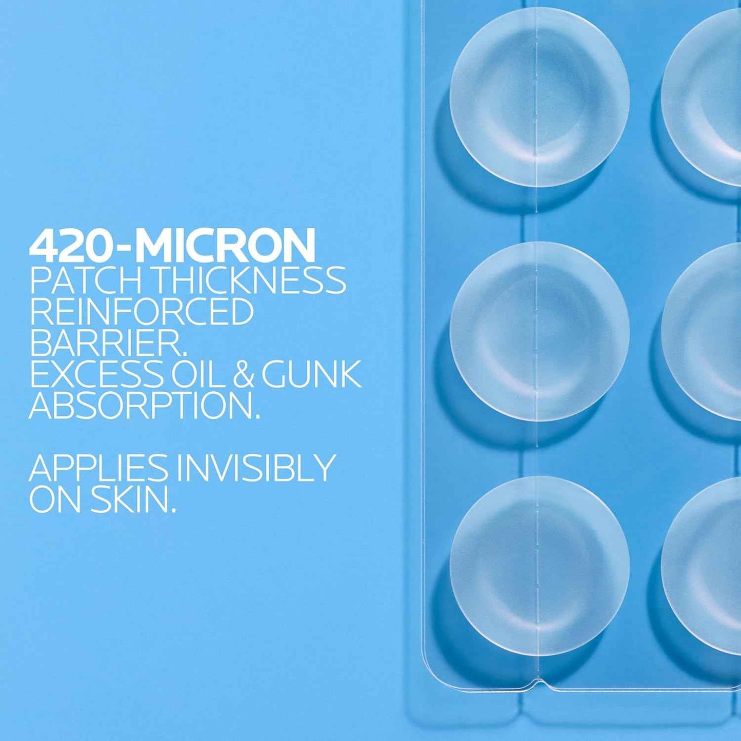 La Roche-Posay Effaclar Multi-Target Blemish Patches, Hydrocolloid Pimple Patches For Face Shields, Targets & Absorbs, Suitable Under Makeup, 22 Patches, 12 Small Size & 10 Medium Size