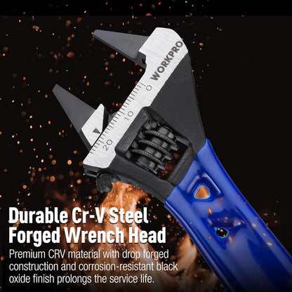 WORKPRO_4-Inch_Thin_Jaws_Stubby_Wide_Opening_Adjustable_Wrench,_Small_Adjustable_Wrench_with_2mm_Slim_Jaws_for_Easy_Access_to_Tight_Spaces,_Metric/SAE_Scales,_Cr-V_Steel