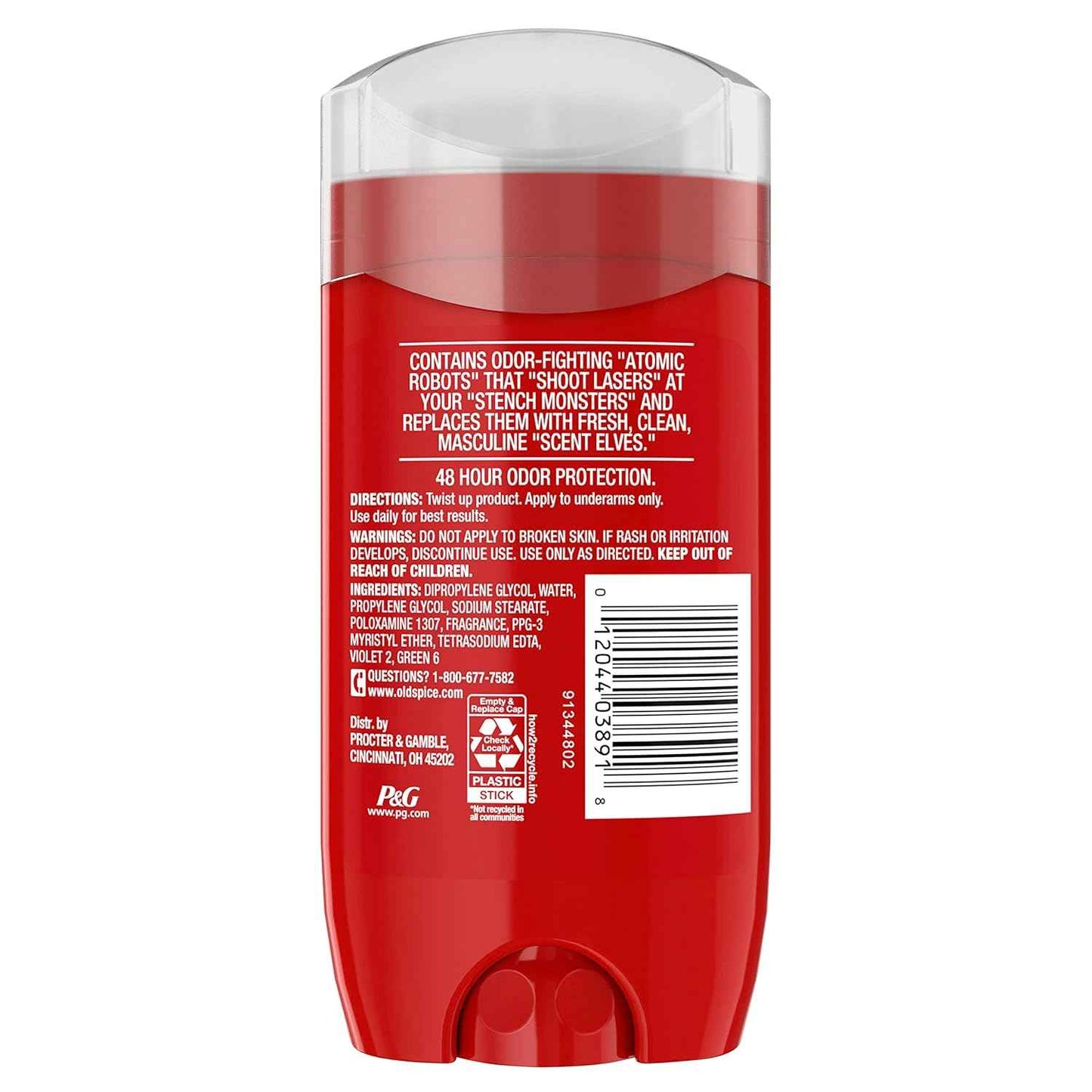 Old Spice Aluminum Free Deodorant For Men, High Endurance, 24/7 Sweat Defense & Odor Protection to Eliminate Odors, 24/7 Freshness & Lasting Scent