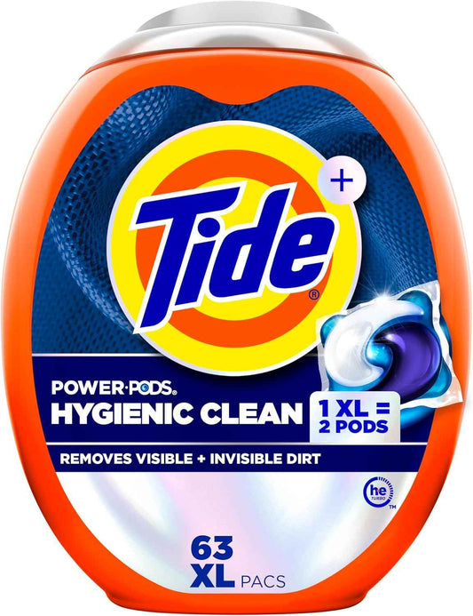 Tide Hygienic Clean Power PODS Laundry Detergent Pacs, Removes Visible and Invisible Dirt