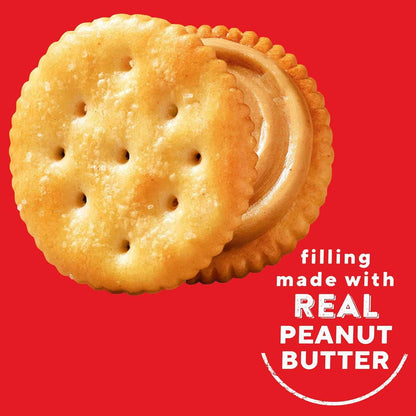 RITZ Bits Peanut Butter Sandwich Crackers, Snacks for Kids and Adults, Lunch Snacks