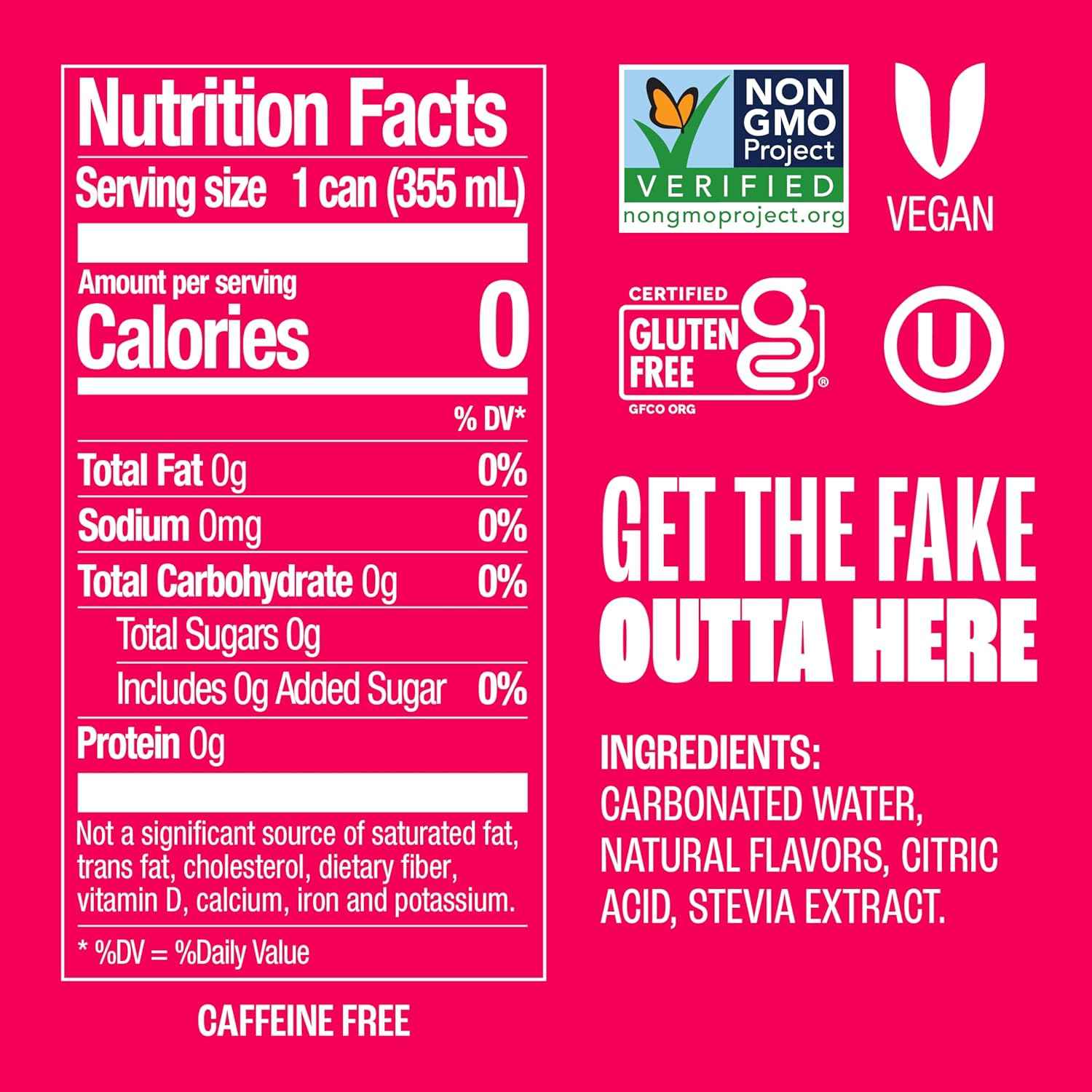 Zevia Zero Sugar Soda – Naturally Sweetened, Zero Calorie Sugar Free Soda - Non-GMO Project Verified, Gluten-Free, Vegan