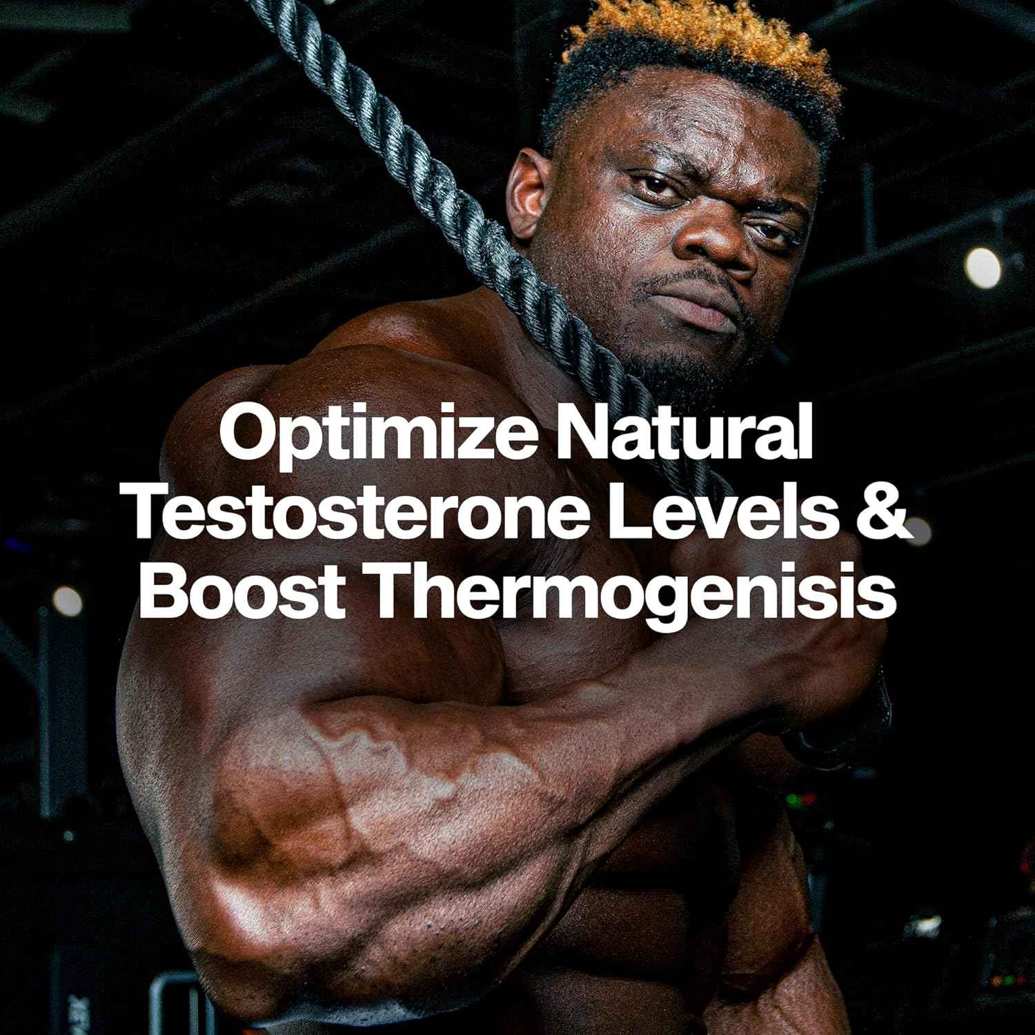 MuscleTech Thermogenic Testosterone Booster for Men, AlphaTest Thermo - T-Boost Mens Supplement with Tribulus Terrestris - Male Gym Workout Supplements for Muscle Growth, Stamina & Energy - 90 Pills