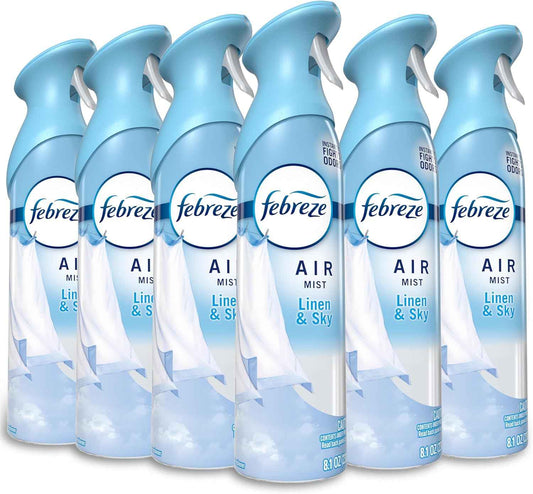 Febreze Air Mist, Air Freshener Spray, Odor Fighting Room Spray, Deodorizer for Home Bathroom Kitchen Office Apartment Dorm Room Classroom