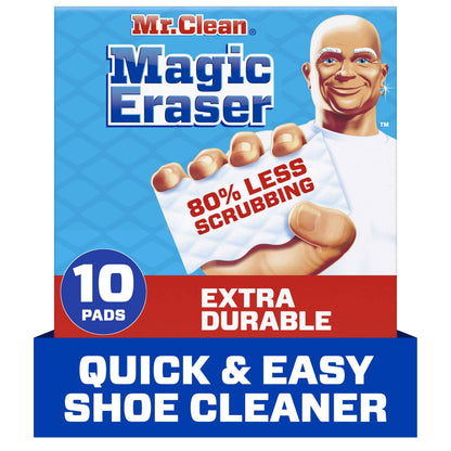 Mr. Clean Magic Eraser Sponge, All Purpose Cleaner, Cleaning Scrubber, Wall, Sneaker, Kitchen, Bathroom, Shower Cleaner, Cleaning Supplies, Melamine Sponge, Cleaning Pads, Extra Durable