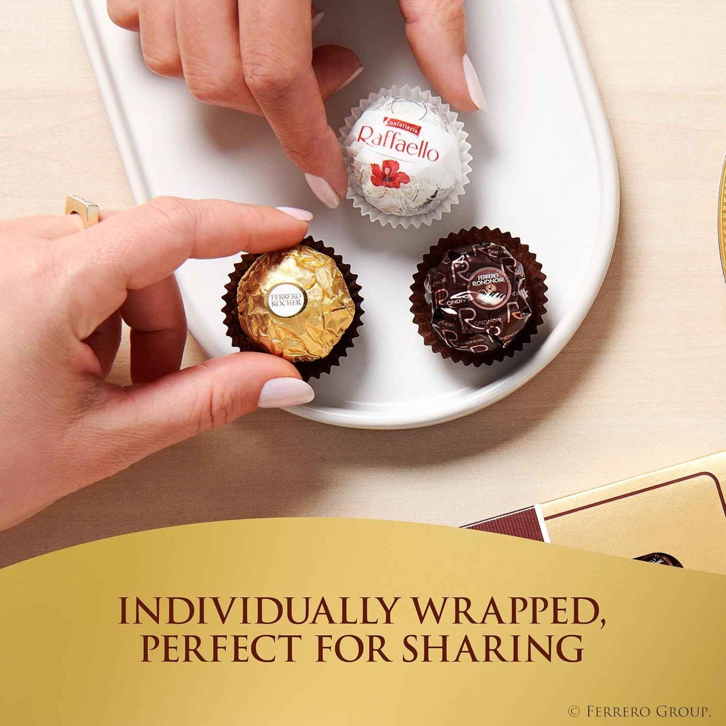 Ferrero Collection, Premium Assorted, Hazelnut, Dark Chocolate and Coconut, 48 Count Premium Treats, 6.1 oz
