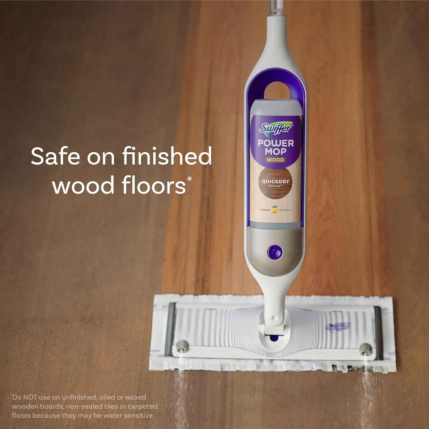 Swiffer PowerMop Wood Mopping Pad Refills for Floor Cleaning, 11 Count