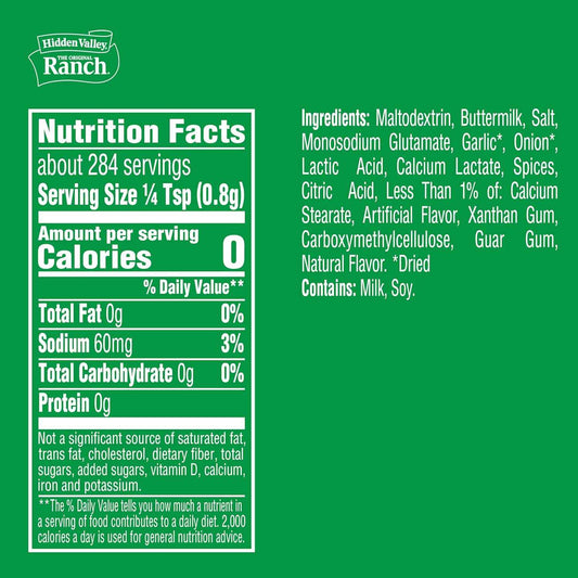 Hidden Valley Original Ranch Seasoning, Dressing and Dip Mix, 8 Ounces (Package May Vary)