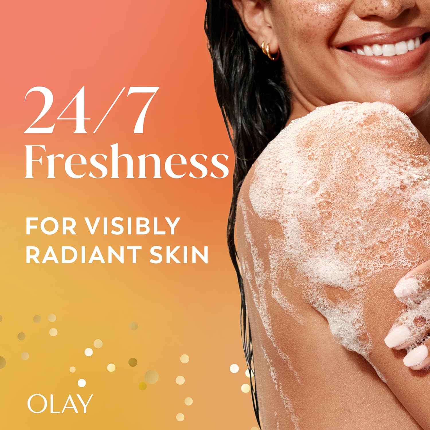 Olay Body Wash for Women, 24/7 Skin-Loving Freshness, Miami Mocktails, Plant Based Cleansers, Vitamin B3 & Antioxidant Blend, For All Skin Types