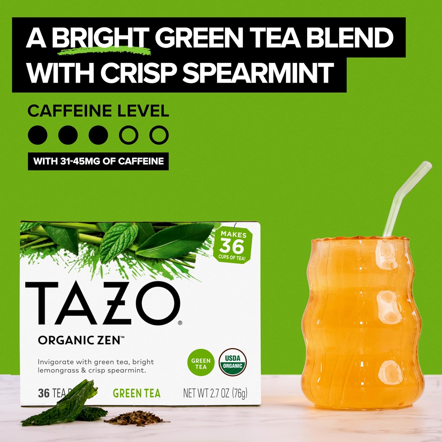 TAZO_Organic_Zen_Green_Tea,_Caffeinated_Tea_with_Refreshing_Lemongrass_&_Spearmint,_36_Total_Bags
