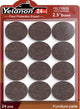 24pcs Brown Round