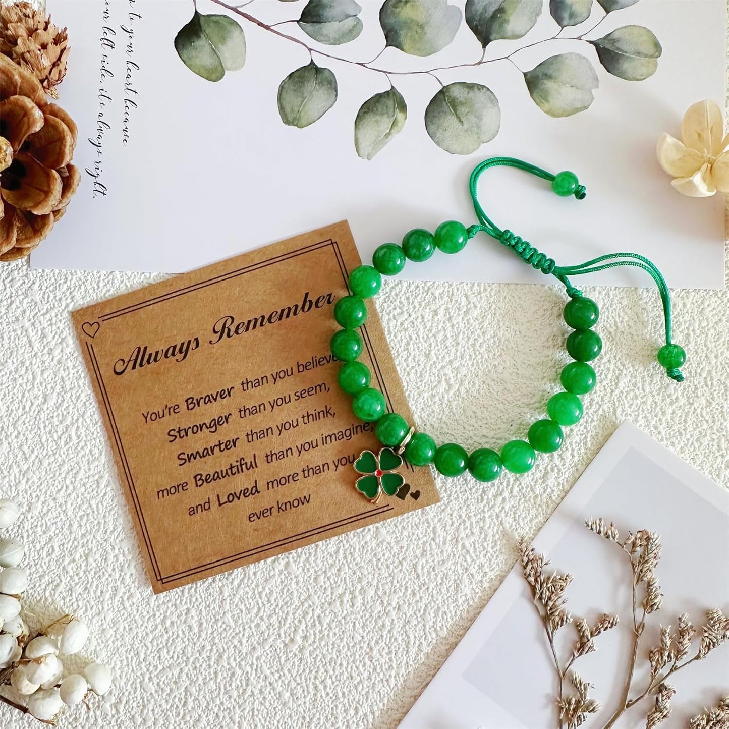 Bovemee_Green_Nature_Stone_Clove_Bracelet_Four-Leaf_Clover_Female_Heart_Charm_Clover_Peacock_Bracelet_Lucky_Bracelet_Trendy_Gift_for_Women