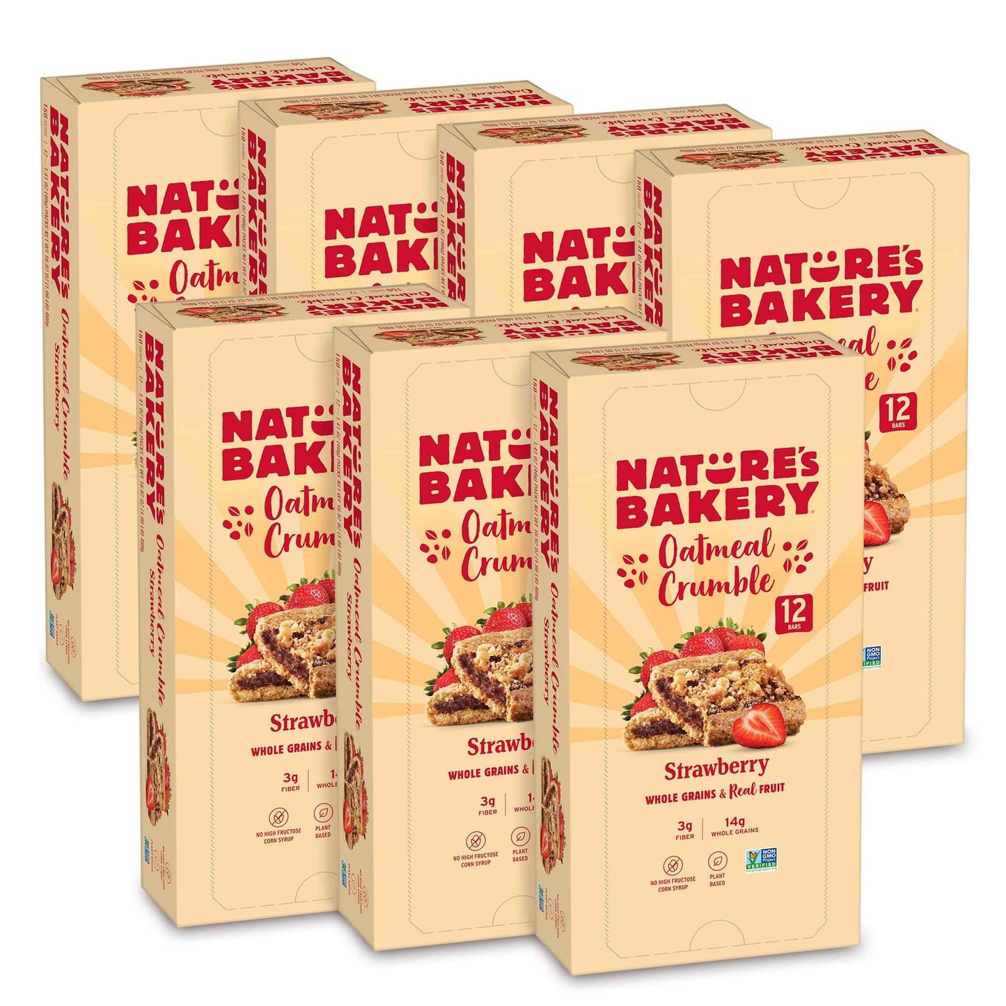 Nature’s Bakery Oatmeal Crumble Bars, Real Fruit, Vegan, Non-GMO, Breakfast bar