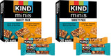 KIND Mini Snack Bars Variety Pack, Gluten Free, Low Sugar, Low Calorie Snacks