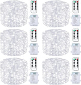 Mlambert Fairy Lights Battery Operated with Remote and Timer, Waterproof Dimmable 8 Modes 100 LEDs Twinkle Lights for Indoor Outdoor Decor