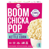 Angie's BOOMCHICKAPOP Lightly Sweet Kettle Corn Microwave Popcorn, (6) 3.29 oz. bags