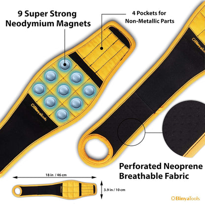 BINYATOOLS_Magnetic_Wristband_for_Tools_Magnet_Screw_Holder_Wrist_Support_Keeps_Screws_Nails,_Drill_Bits_Handy_Unique_Tool_Gadgets_Men’s_Gadgets_Dad_Gadgets_Perfect_Christmas_Gifts_Stocking_Stuffers
