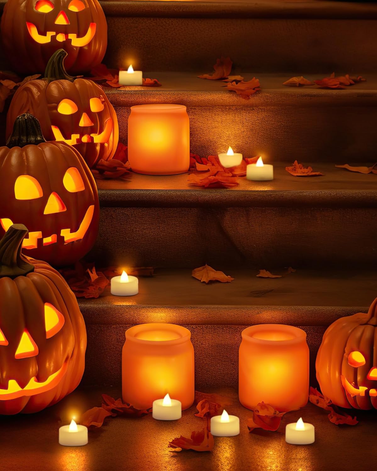 Homemory_24-Pack_Flameless_LED_Tea_Lights_Candles_Battery_Operated,_200+Hour_Fake_Electric_Candles_TeaLights_for_Votive,_Halloween,_Ofrenda,_Diya,_Wedding_Centerpiece_Table_Decor,_Funeral,_Christmas