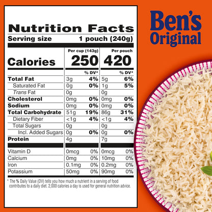 BEN'S_ORIGINAL_Ready_Rice_Jasmine_Rice,_Easy_Dinner_Side,_8.5_OZ_Pouch_(Pack_of_6)