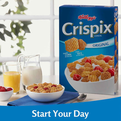 Kellogg's Crispix Breakfast Cereal, Kids Cereal, Family Breakfast, Original, 12oz Box (1 Box)