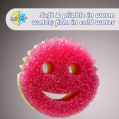 Scrub_Daddy_Dual_Sided_Texture_Changing_Sponge/Scrubber_-_Super_Absorbent_Sponge_Side_-_Scrub_Mommy_(Pink)_-_1_Count