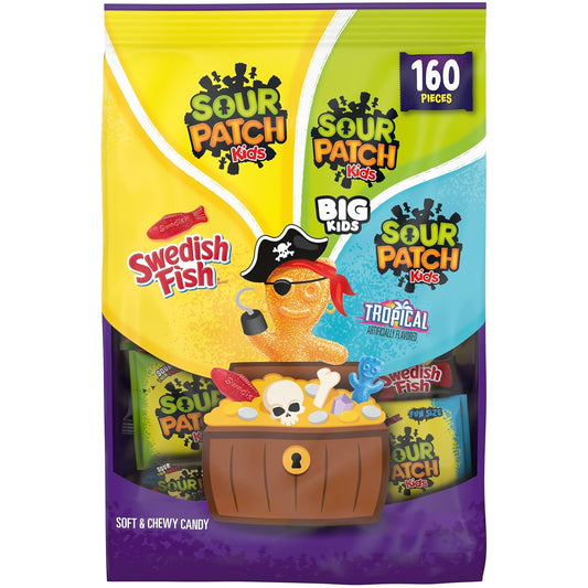 SOUR_PATCH_KIDS_Original,_Tropical,_Big_Kids_&_SWEDISH_FISH_Halloween_Candy_Variety_Pack,_Bulk_Candy,_160_Trick_or_Treat_Bags