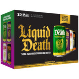 Liquid Death Soda-Flavored Sparkling Water - Modern Variety, Less Sugar*, Huge Flavor, No Caffeine, No Artificial Sweeteners, 4 Flavors: Lime, Orange, Strawberry
