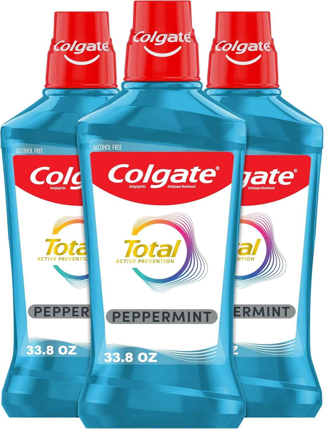 Colgate Total Alcohol Free Mouthwash, Helps Prevent Gingivitis and Plaque