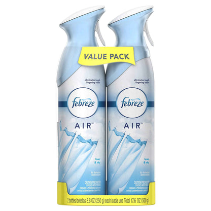 Febreze Air Mist Air Freshener Spray, Odor-Fighting Room Spray, Air Fresheners for Home and Bathroom and Kitchen, Aerosol Can, Mountain Scent