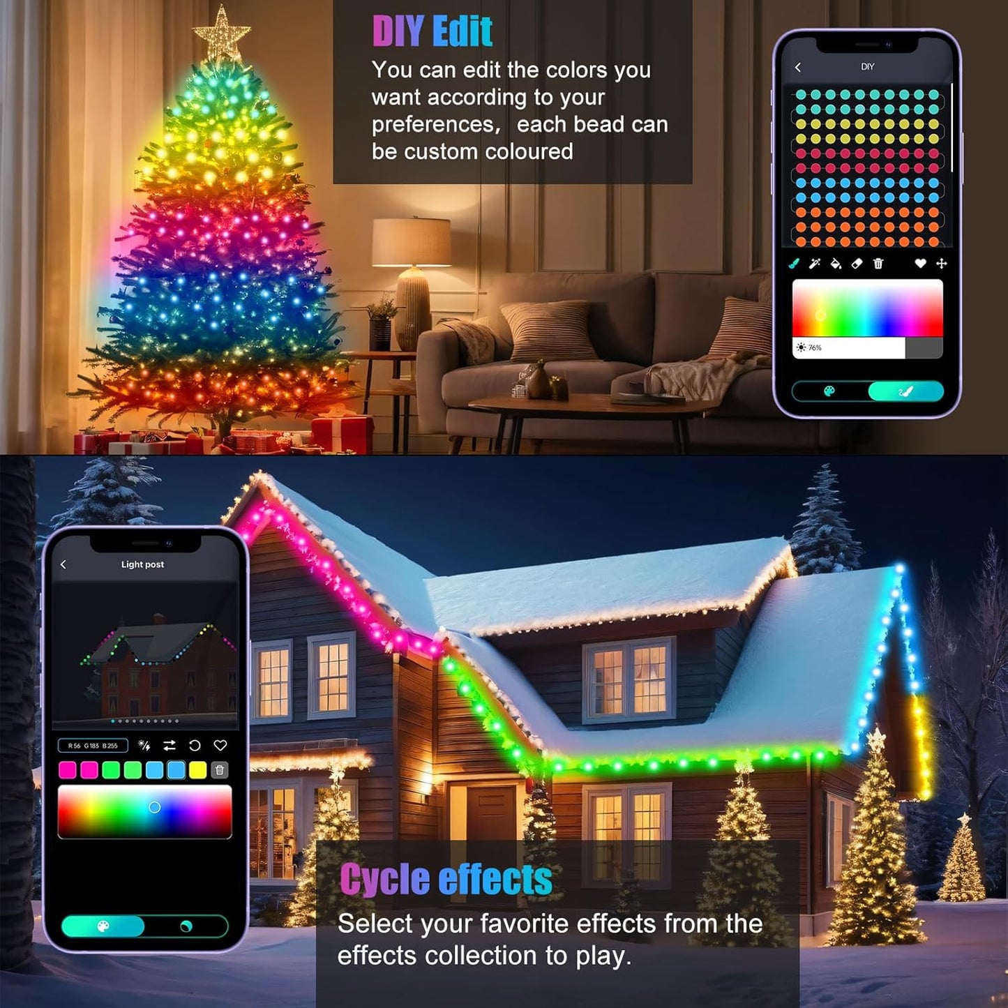 Fairy_Lights_66FT/20M,_[APP_&_Remote_Control]_200_LEDs_RGB_Smart_IC_Multicolor_String_Lights_Indoor,_Music/Voice_Sync_Color_Changing,_IP65_Waterproof_String_Lights_for_Bedroom,_Party,_DIY