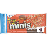 Reese's Puffs Minis Breakfast Cereal, Chocolate Peanut Butter Cereal, Family Size, 19.8 OZ