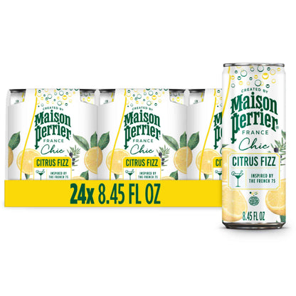 Maison Perrier Chic Sparkling Beverage, Low Calorie, Mocktails, 12-Pack