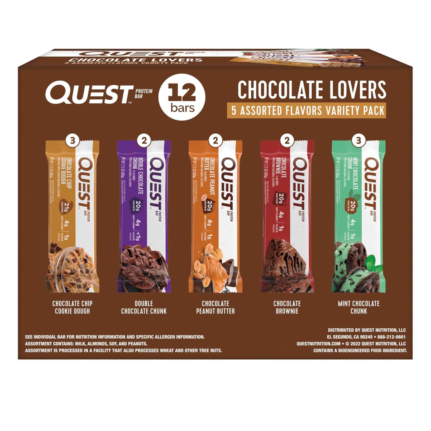 Quest Nutrition Ultimate Variety Pack Protein Bars, High Protein, Low Carb, Gluten Free, Keto Friendly