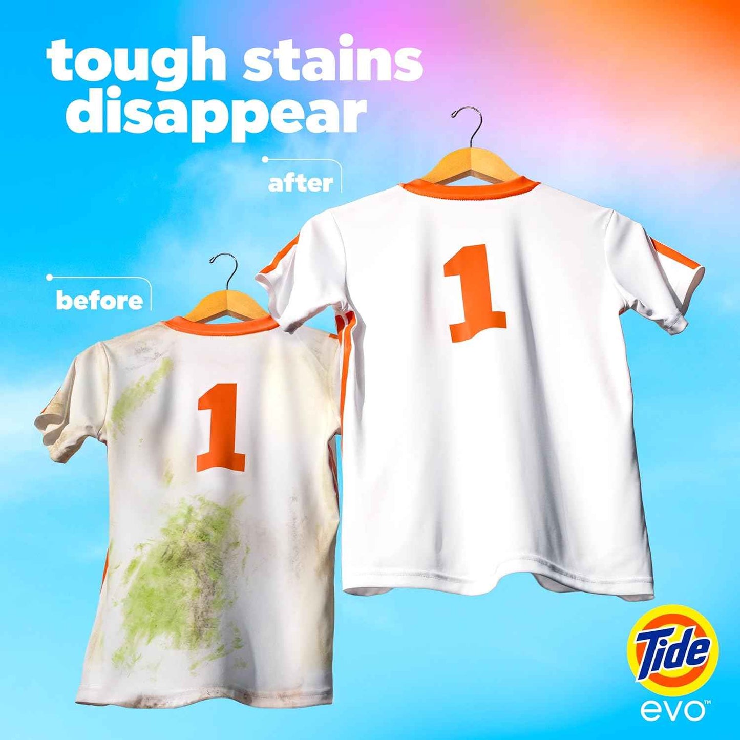 Tide evo Spring Blast Scent Laundry Detergent Fiber Tiles Works on 100% of Common Stains Safe for All Machines and Water Conditions Concentrated HE Compatible Clean and Instant Dissolve, 42 Count
