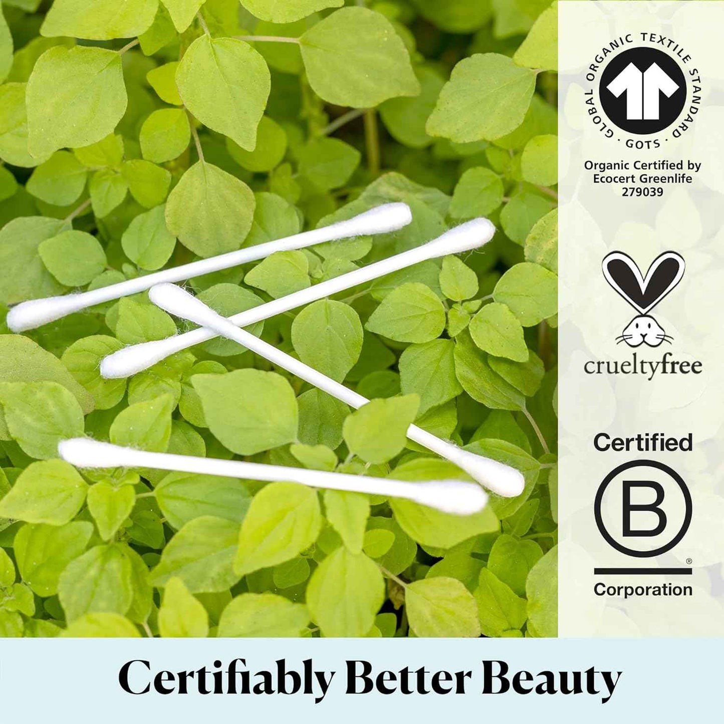 Sky Organics - Organic Cotton Swabs - Ultra Soft Tips - Strong & Durable - Hypoallergenic - Chlorine Free - Sustainable - Natural, Vegan & Cruelty Free - Skin Care & Self Care