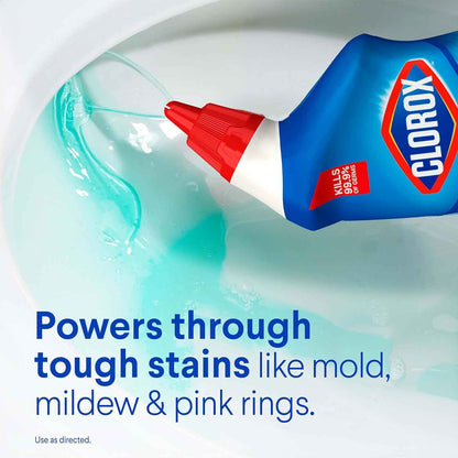 Clorox Toilet Bowl Cleaner Bleach, Rain Clean, 24 Fluid Ounces, Pack of 2 (Package May Vary)