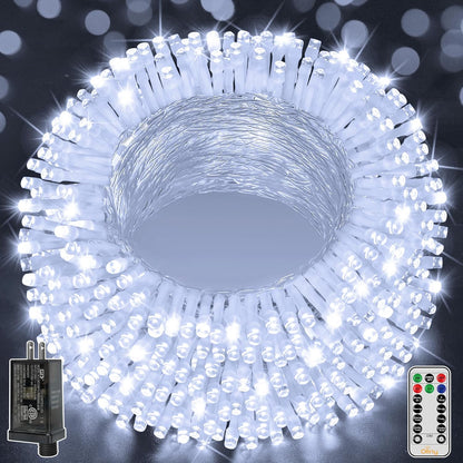 Ollny_Christmas_Lights_Outdoor_800LED_262FT,_Cool_White_Plug_in_Fairy_Light_with_Remote,_8_Modes_Waterproof_Timers_Dimmable_LED_String_Lights_for_Indoor_House_Outside_Bedroom_Patio_Balcony