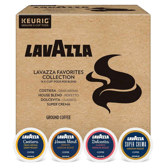 Lavazza Favorites Collection, Single Serve Keurig® K-Cup® Pods, Light and Medium Roast Coffees