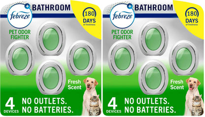 Febreze Multicolor Bathroom Air Freshener, Plug in Alternative, Air Fresheners for Home, Bathroom, Kitchen, and Closet