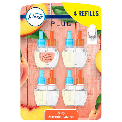 Febreze Plug In Air Freshener, Odor-Fighting Scented Oil Refill, Air Fresheners for Home and Bathroom and Kitchen, Long Lasting for Strong Odors