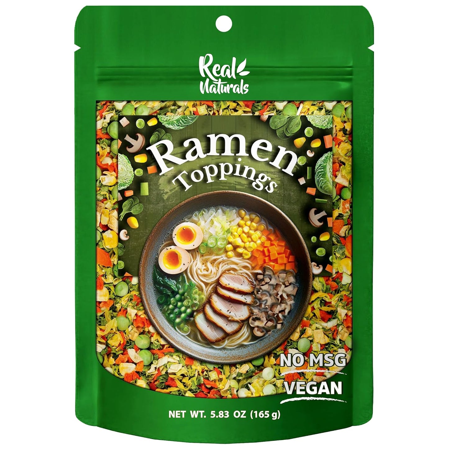Dried_ramen_toppings._Dehydrated_vegetables_for_ramen_topper_include_Cabbage,_Spinach,_Chive,_Carrot,_Corn,_Greenpea_&_Shitake_mushrooms._(5.83oz_mixed_vegetables)