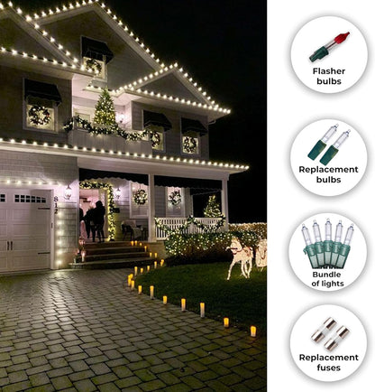 Holiday_Essence_Christmas_LED_Lights_100_Cool_White_String_Lights_for_Indoor_and_Outdoor_Decorative_Use,_Holiday_and_Tree_Decor,_Patio_Hanging_Lighting_Decorations,_Green_Wire,_26.9_Ft,_UL_Certified