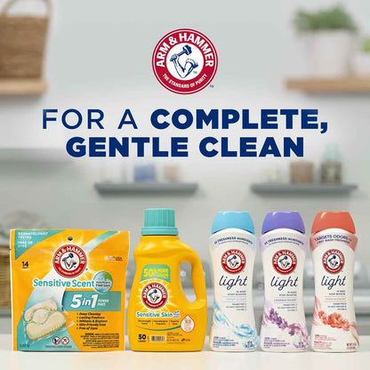 ARM & HAMMER Light In-Wash Scent Booster, Laundry Scent Booster Crisp Clean scent, 24 Oz