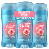 Secret Fresh Antiperspirant Deodorant for Women, 72hr Breathable Sweat & Odor Protection, Instant Freshness & Gentle, PH Balancing Mineral, Invisible Solid